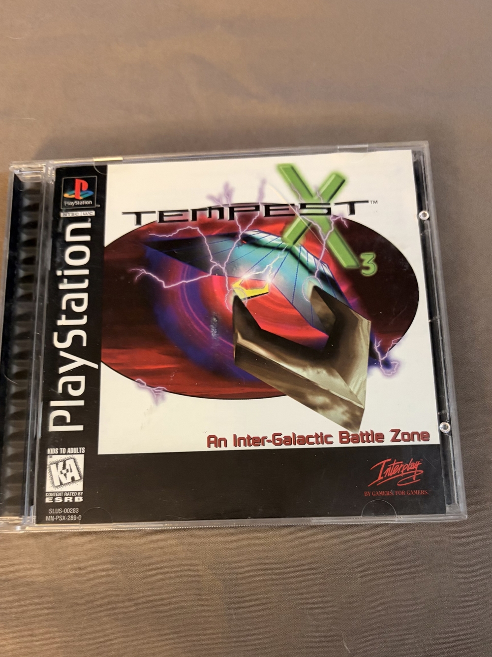 Sony PlayStation PS1 Tempest X3 - White Cover with Neon Accents